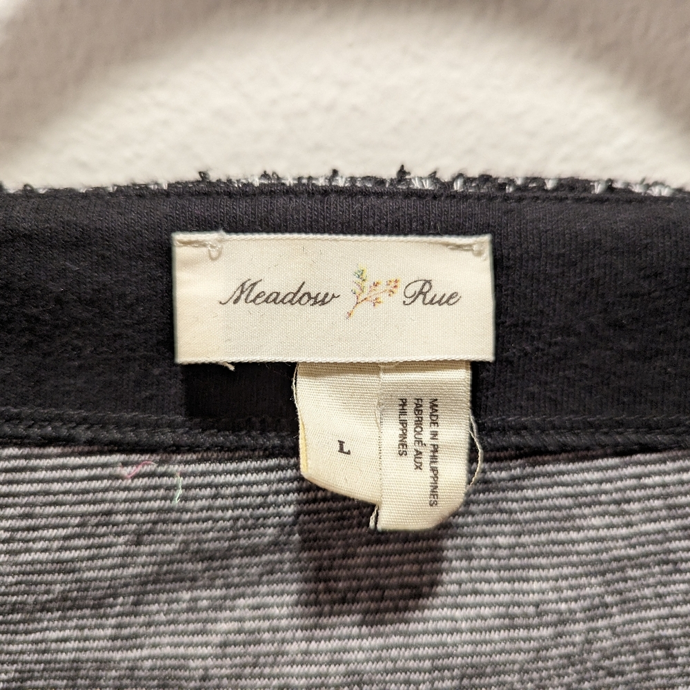 Meadow Rue gray tweed mini dress with pockets